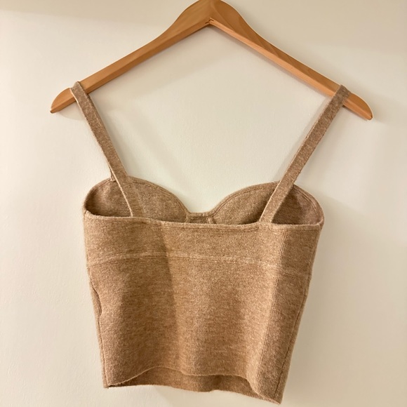 Aritzia Wilfred cropped knit tank top - Picture 2 of 5